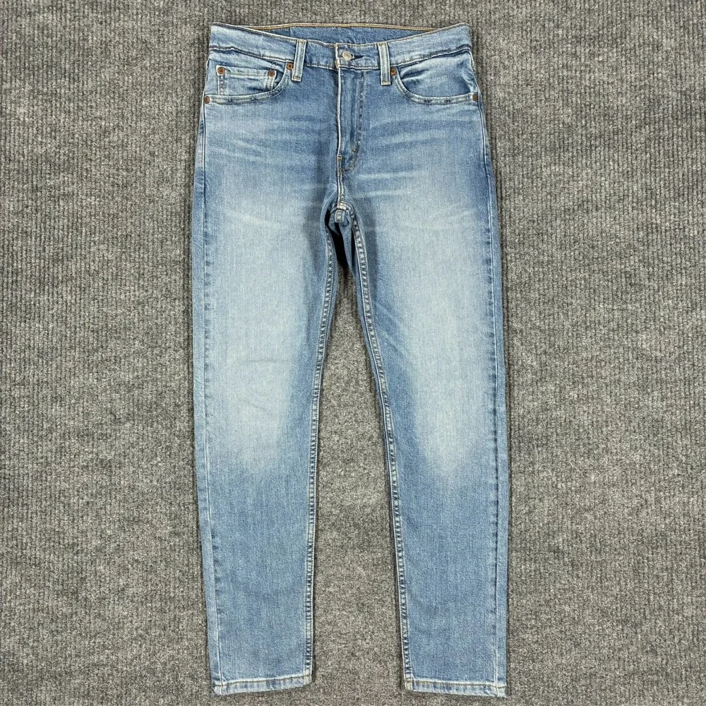 Levi's 512 Mens Slim Taper Jeans Size 31x30 Light Wash Denim Stretch Low Rise